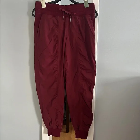 Lululemon Dance Studio Maroon Joggers 8 - Picture 2 of 14